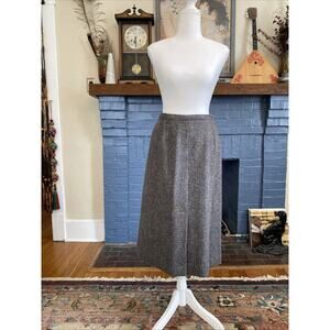 Vintage S 60s 100% Wool Pencil Skirt W Pockets Small 26 Lady Balcarres London